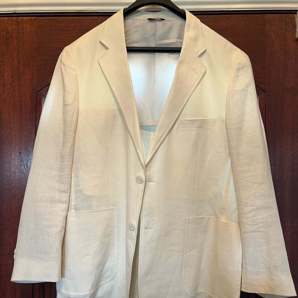 Alan Flusser Cream Sport Coat